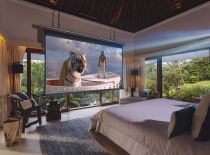 Villa Arsana Estate, Movie screen in bedroom